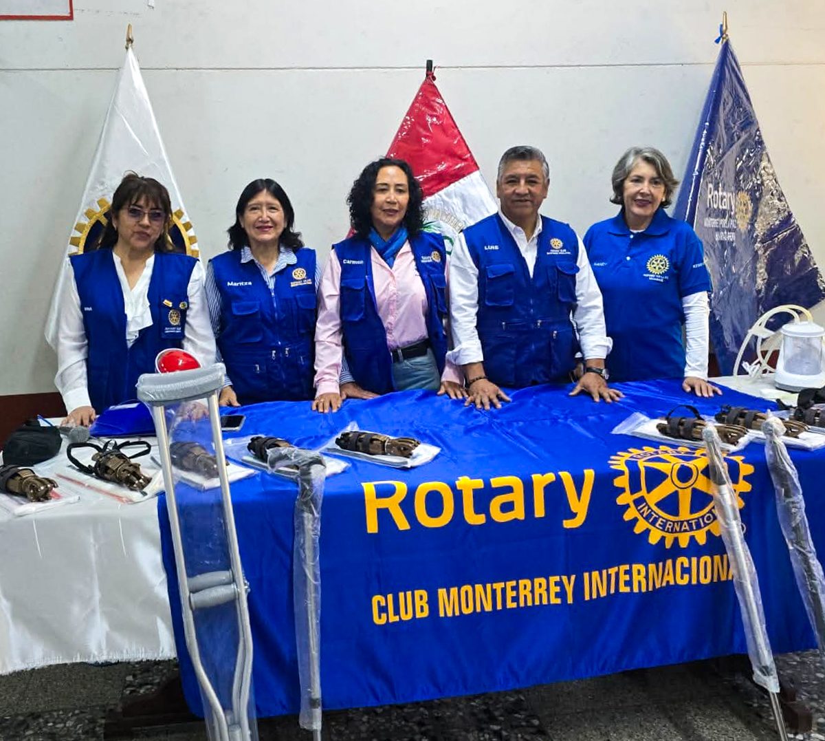 Representantes de Rotary Club participaron en la presentación de la campaña de entrega gratuita de prótesis en Áncash.